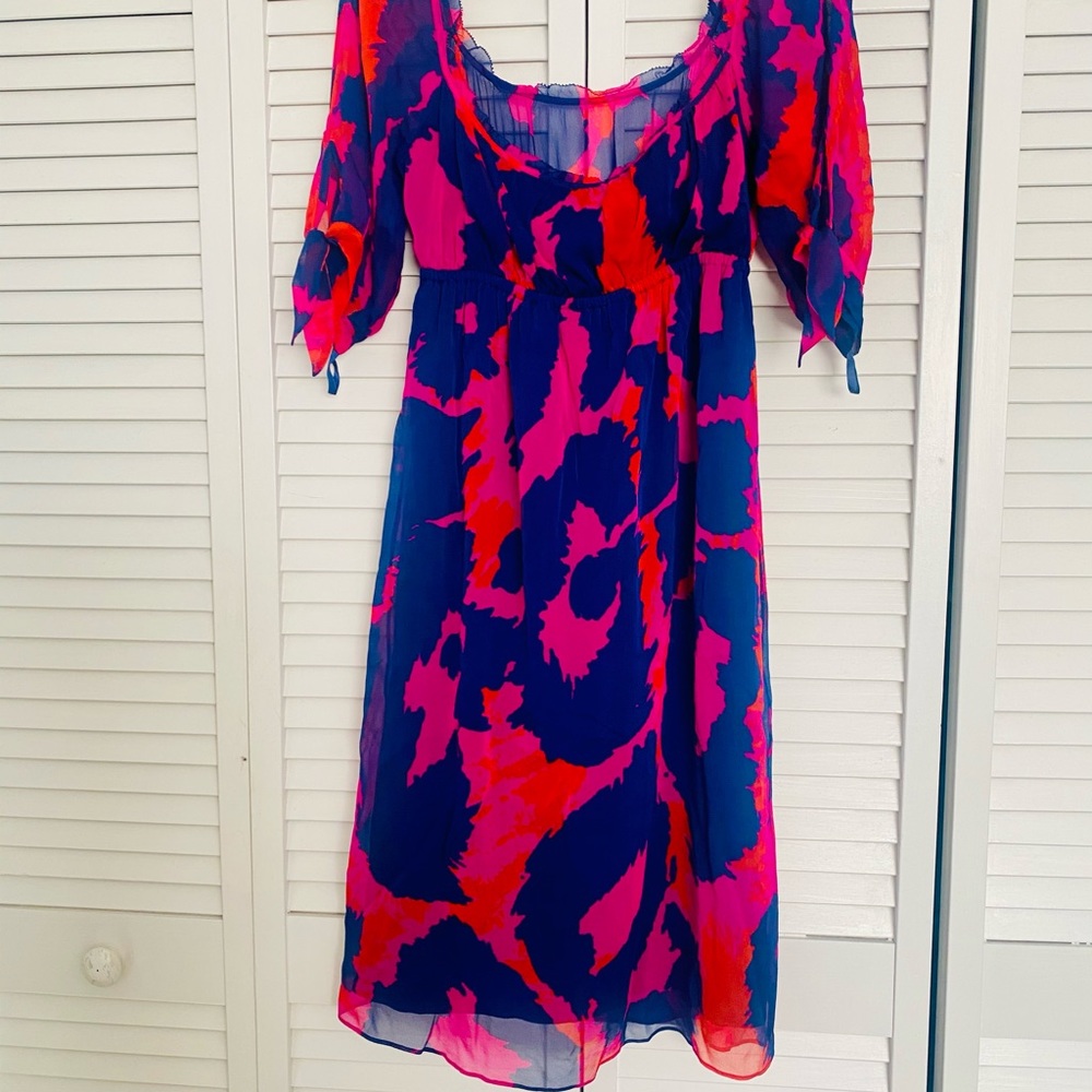 DVF Short sleeve Silk Dress
